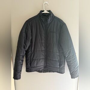 Timberland Black Quilted Lined Full Zip Puffer Bomber Jacket Men’s SZ M Pockets